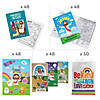 Bulk  242 Pc. Religious Easter Sticker & Activity Book Handout Kit for 48 Image 1