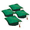 Bulk 36 Pc. Kid&#8217;s Green Elementary School Graduation Mortarboard Hats Image 1