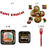 Bulk 395 Pc. Ultimate Kwanzaa Disposable Party Tableware Kit for 48 Guests Image 1