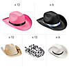 Bulk 48 Pc. Adult City Western Hat Assortment Kit Image 1