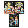 Bulk 48 Pc. Color Your Own Nativity Fuzzy Posters Image 1
