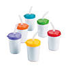 Bulk 48 Pc. DIY Plastic Cups With Lids And Straws Image 1