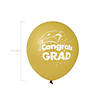 Bulk  48 Pc. Gold Congrats Grad 11" Latex Balloons Image 1