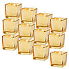 Bulk 48 Pc. Gold-Flecked Square Votive Candle Holders Image 1