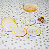 Bulk 48 Pc. I Do Love the One Wedding Gold Foil Drink Coaster Assortment Image 1
