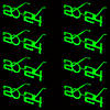 Bulk 48 Pc. Kids Glow-in-the-Dark 2024 Sunglasses Image 1