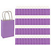 Bulk 48 Pc. Medium Purple Kraft Paper Gift Bags Image 1