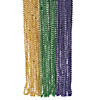 Bulk 48 Pc. Metallic Faceted Mardi Gras Bead Necklaces Image 1