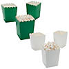 Bulk  48 Pc. Mini Green & White Popcorn Box Assortment Kit Image 1