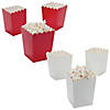 Bulk  48 Pc. Mini Red & White Popcorn Box Assortment Kit Image 1