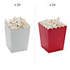 Bulk  48 Pc. Mini Red & White Popcorn Box Assortment Kit Image 1