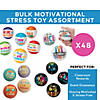 Bulk 48 Pc. Motivational Foam Stress Toy Assortment Image 3