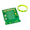 Bulk 48 Pc. Religious St. Patrick&#8217;s Day Bracelets with Card Image 2