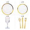 Bulk 484 Pc. Premium Lemon Party Disposable Tableware Kit for 48 Guests Image 1