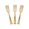 Bulk 50 Ct. Metallic Gold Mini Forks Image 1
