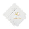 Bulk 50 Ct. Personalized Love Beverage or Luncheon Napkins Image 1