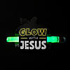 Bulk 50 Pc. Glow with Jesus Glow Sticks Image 1