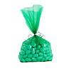 Bulk  50 Pc. Green Medium Cellophane Bags Image 1