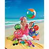 Bulk 50 Pc. Medium Inflatable 11" Multicolor Beach Ball Assortment Image 2
