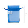 Bulk  50 Pc. Mini Navy Blue Organza Drawstring Treat Bags Image 1
