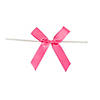 Bulk  50 Pc. Pink Twist Tie Satin Bows Image 1