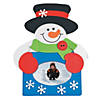 Bulk 50 Pc. Snowman Picture Frame Magnet Craft Kit Image 1