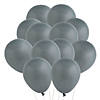 Bulk 50 Pc. Tuftex Matte Gray Smoke 5" Natural Latex Balloons Image 1
