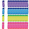 Bulk  60 Ct. Colorful Contoured Plastic Water Bottles Image 1