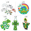 Bulk 60 Pc. Religious St. Patrick&#8217;s Day Craft Kit Assortment &#8211; Makes 60 Image 1