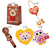 Bulk 60 Pc. Valentine Critters Craft Bag Kit - Makes 60 Image 1