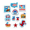 Bulk 72 Pc. Cute Patriotic Icons Self-Adhesive Shapes Image 2
