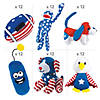 Bulk 72 Pc. Patriotic Party Animals Plush Giveaway Kit Assortment Image 1
