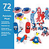 Bulk 72 Pc. Patriotic Party Animals Plush Giveaway Kit Assortment Image 2