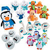 Bulk 72 Pc. Winter Stuffed Toys Giveaway Kit Image 1
