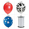 Bulk 73 Pc. Cowboy Party Latex Balloon Assortment with Curling Ribbon Image 1