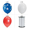 Bulk 73 Pc. Patriotic Latex Balloon Assortment with Curling Ribbon Kit Image 1