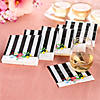 Bulk 96 Pc. Black & White Striped Bridal Shower Beverage Napkins Image 1