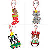 Bulk Animal Christmas Ornament Craft Kit Assortment - Makes 48 Image 1