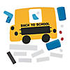 Bulk Back-to-School Bus Picture Frame Magnet Craft Kit - Makes 48 Image 1
