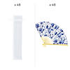 Bulk Chinoiserie Printed Hand Fan Favor Kit for 48 Image 1