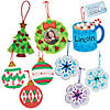 Bulk Christmas Thumbprint Ornament Craft Kit Assortment - Makes 60 Image 1