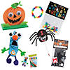 Bulk Halloween Trick-or-Treat Giveaway Craft Kit Assortment - Makes 96 Image 1