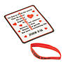 Bulk John 3:16 Bracelet Valentine Exchanges with Card for 48 Image 1