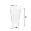 Bulk Kaya Collection 10 oz. Clear Square Plastic Cups - 336 Pc. Image 2