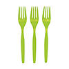 Bulk Lime Green Plastic Forks - 50 Ct. Image 1