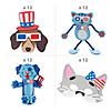 Bulk Patriotic Pets Craft Kit Assortment - Makes 48 Image 1