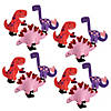 Bulk Valentine Dinosaur Wind-Up Toy Craft Kit - Makes 48 Image 1