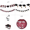 Burgundy Congrats Grad Hanging Decorations Kit - 20 Pc. Image 1