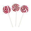 Burgundy Swirl Lollipops - 24 Pc. Image 1