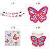 Butterfly Baby Shower Tableware Kit for 24 Guests Image 1